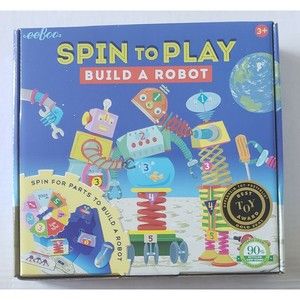 eeBoo Spin To Play Build A Robot Board Game Age 3+ Encourages Creativity New